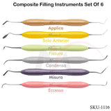 Composite Filling Set of 6 Silicone Handle