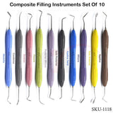 Composite Filling Set of 10 Silicone Handle