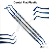 Flat Plastic Set of 3 Titnium Blue Coated Tips