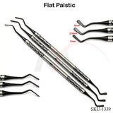 Flat Plastic Set of 3 Black Coated Tips