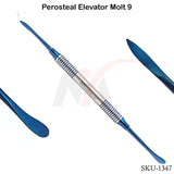 Periosteal Molt #9 Elevator Titanium Blue Tips