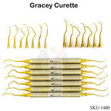 Gracey Curettes Set of 7 Gold