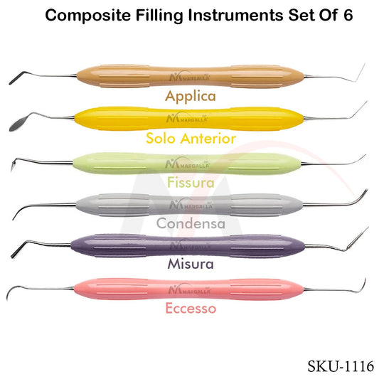 Composite Filling Set of 6 Silicone Handle