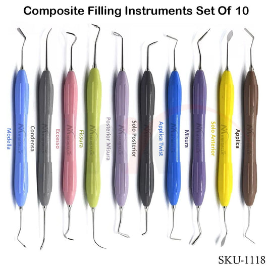 Composite Filling Set of 10 Silicone Handle
