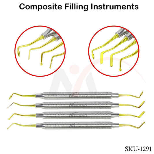 Composite Filling Set of 4 Gold Tips