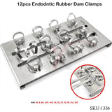 12Pcs Rubber Dam Clamps