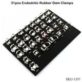 31Pcs Rubber Dam Clamps