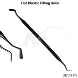 Flat Plastic 3mm Black Coated