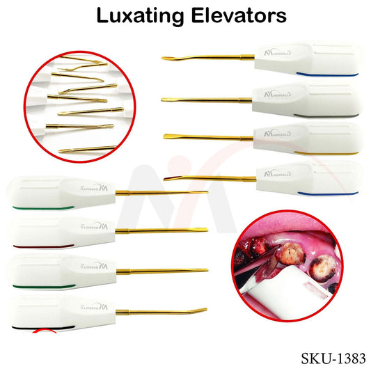 Luxation Elevators Set of 8 Gold Tips