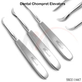 Dental Chompret Elevators Set of 3