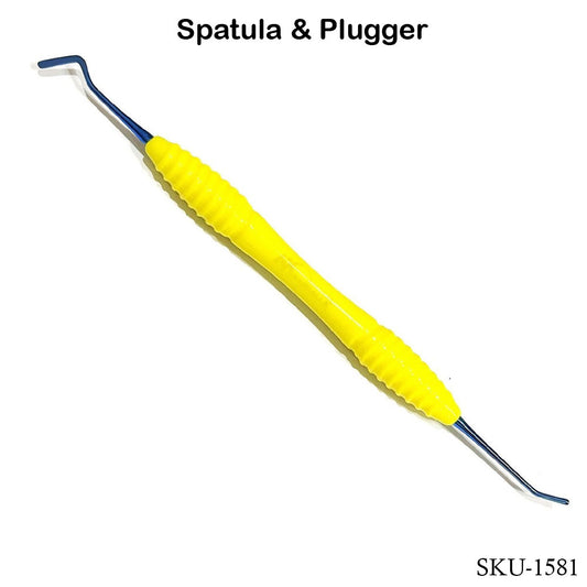 Spatula & Plugger Silicone Handle Blue Tips