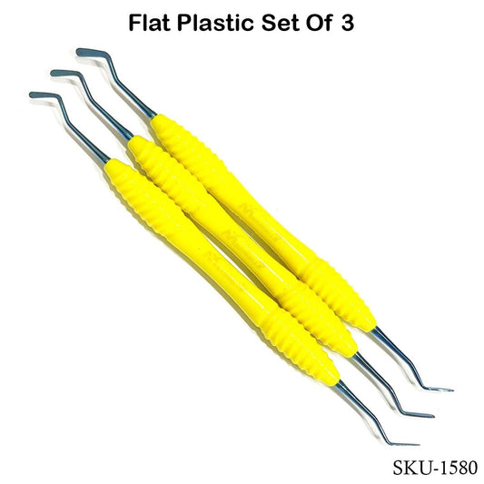Flat Plastic Set of 3