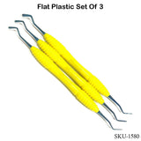 Flat Plastic Set of 3